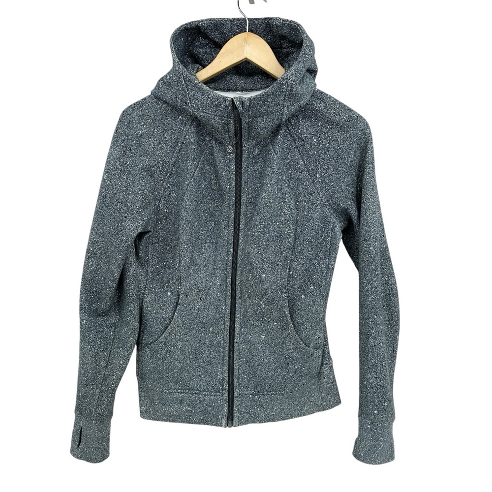 LULULEMON Scuba IV Hoodie Jacket Full Zip Heavyweight Green Black LW4AWPS